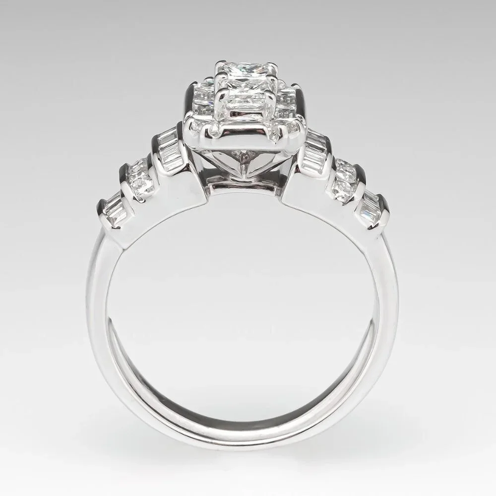 😍Beautiful CZ 925 Sterling Silver Wedding/Engagement Ring for Women, K977